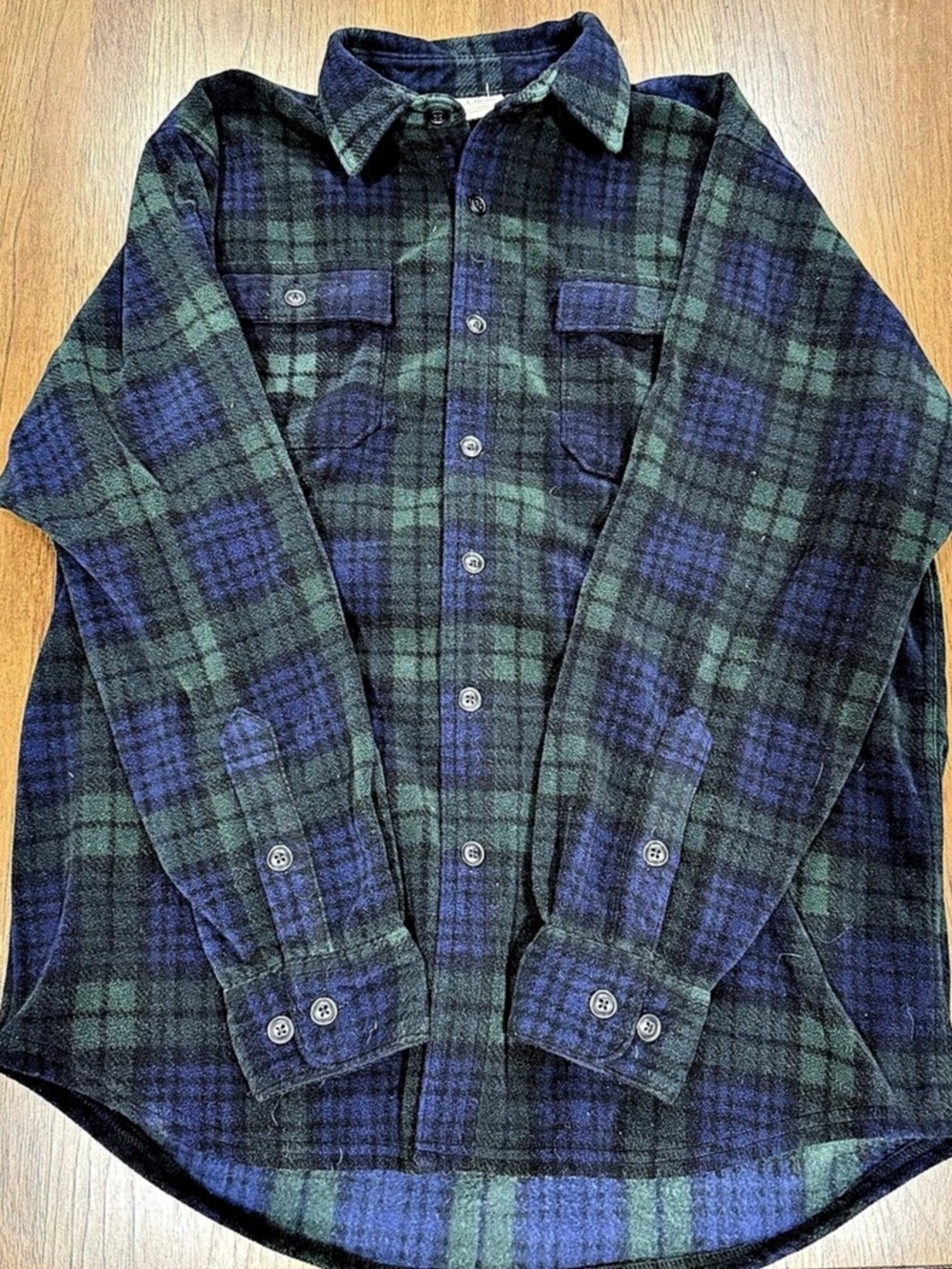 Vintage L.L.Bean Fleece-Lined Plaid Shirt Men's Mens Medium